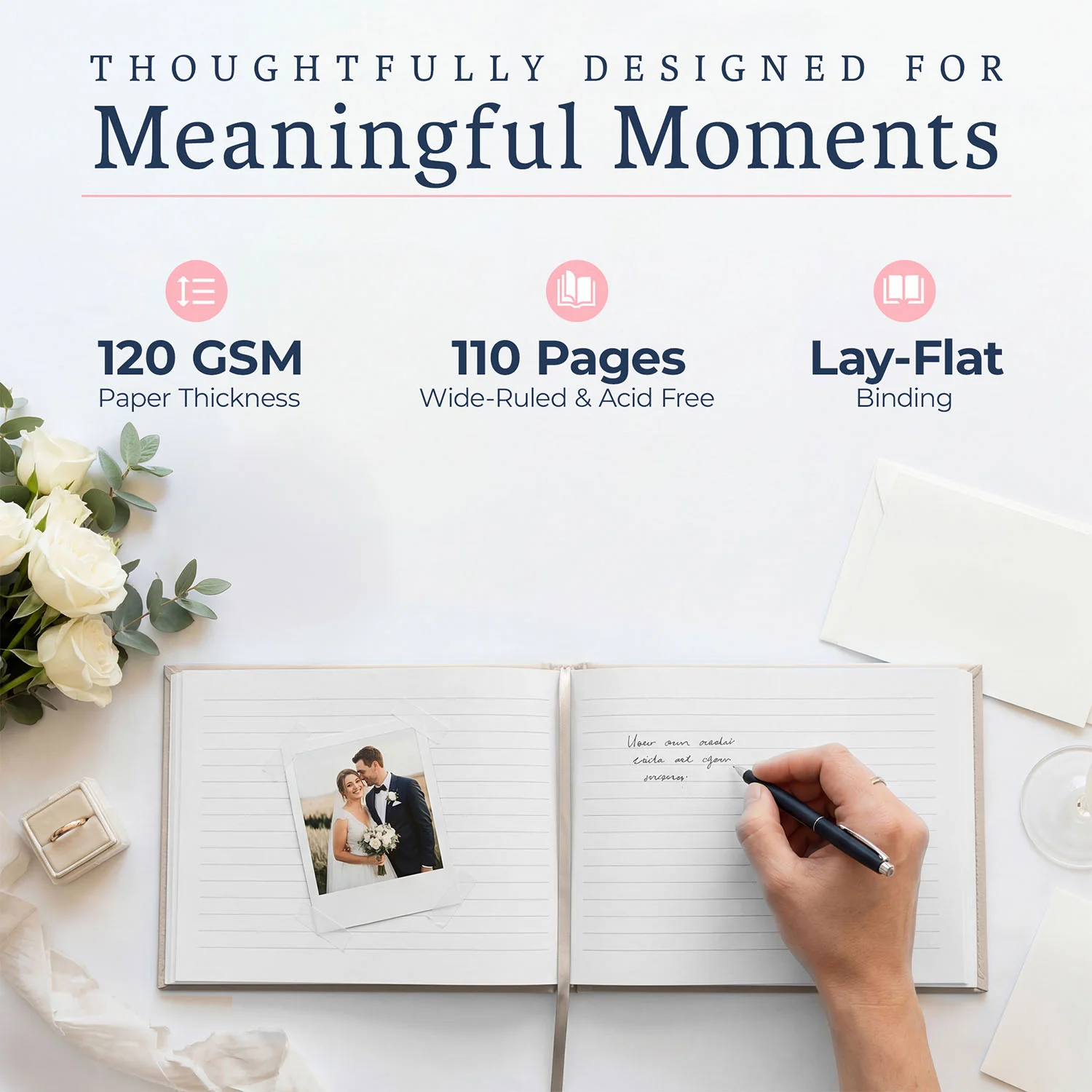 All Occasion Guestbook - Champaigne Beige